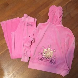 💕Bubblegum pink Juicy track suit💕